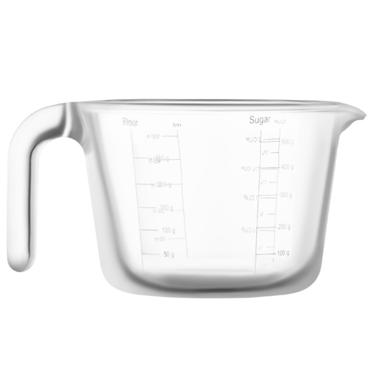 Measuring cup ARDESTO 0.5l, borosilicate glass, transparent