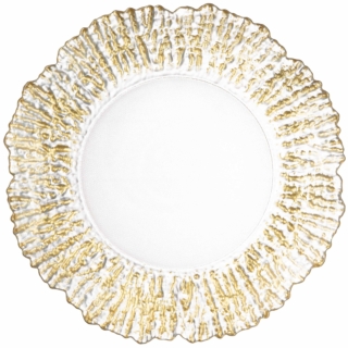 Тарелка ARDESTO Salvia 27см, стекло, прозрачный