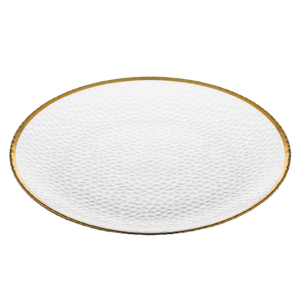 Тарілка ARDESTO Dew 27см, скло, прозорий