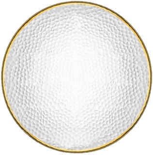 Plate ARDESTO Dew 21cm, glass, transparent