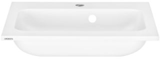 Раковина, умывальник ARDESTO Alba, искусственный камень, прямоуголь., с отверстием для смесителя, с отверстием для перелива, 550x450x125мм, накладной, белый