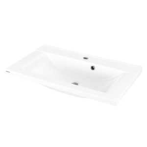 Раковина, умывальник ARDESTO Emma, ??искусственный камень, прямоугольный, с отверстием для смесителя, с отверстием для перелива, 700х447х140мм, накладной, белый