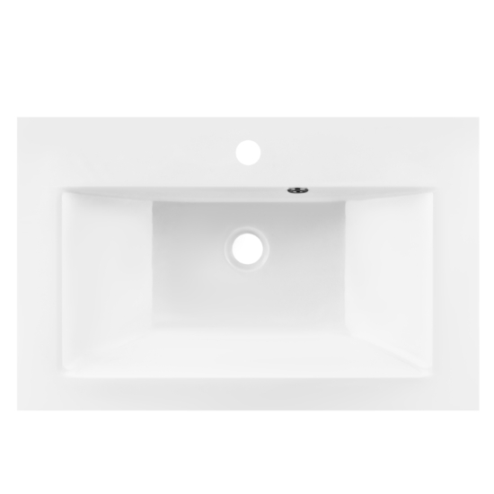 Раковина, умывальник ARDESTO Emma, ??искусственный камень, прямоугольный, с отверстием для смесителя, с отверстием для перелива, 700х447х140мм, накладной, белый