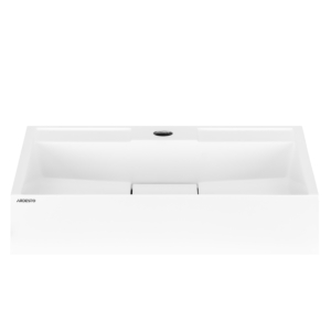 Раковина, умывальник ARDESTO Anna, искусственный камень, прямоугольный, с отверстием для смесителя, без перелива, 500х380х110мм, накладной, белый