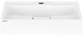Раковина, умывальник ARDESTO Anna, искусственный камень, прямоугольный, с отверстием для смесителя, без перелива, 500х380х110мм, накладной, белый