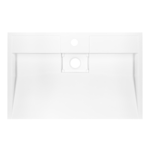 Раковина, умивальник ARDESTO Anna, штучний камінь, прямокут., з отвором для змішувача, без переливу, 700х455х110мм, накладний, білий