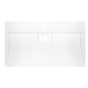 Раковина, умивальник ARDESTO Anna, штучний камінь, прямокут., з отвором для змішувача, без переливу, 800х455х110мм, накладний, білий