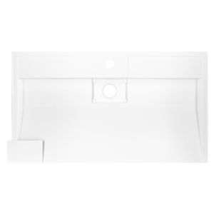 Раковина, умивальник ARDESTO Anna, штучний камінь, прямокут., з отвором для змішувача, без переливу, 800х455х110мм, накладний, білий