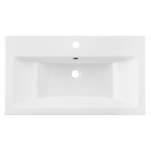 Раковина, умивальник ARDESTO Sati, штучний камінь, прямокут., з отвором для змішувача, з отвором для переливу, 495x390x158мм, накладний, білий