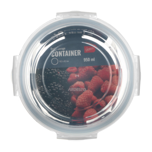Контейнер для хранения пищевых продуктов ARDESTO Gemini 0.95л, боросиликатное стекло, пластик, круглый, прозрачный
