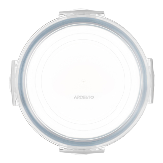 Контейнер для хранения пищевых продуктов ARDESTO Gemini 0.95л, боросиликатное стекло, пластик, круглый, прозрачный