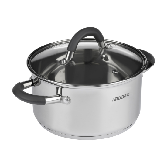 Cookware set ARDESTO Gemini Gemini Salerno, 6 pcs, stainless steel, silicone