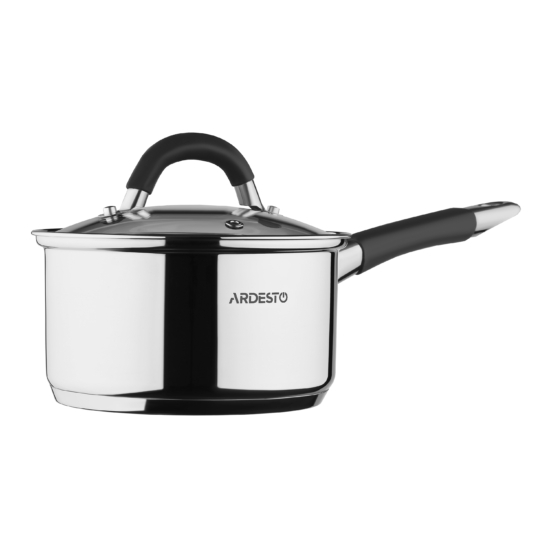 Cookware set ARDESTO Gemini Gemini Salerno, 6 pcs, stainless steel, silicone