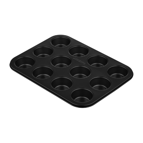 Muffin pan ARDESTO Gemini, 35×26.5x3cm, 12pcs, carbon steel, grey