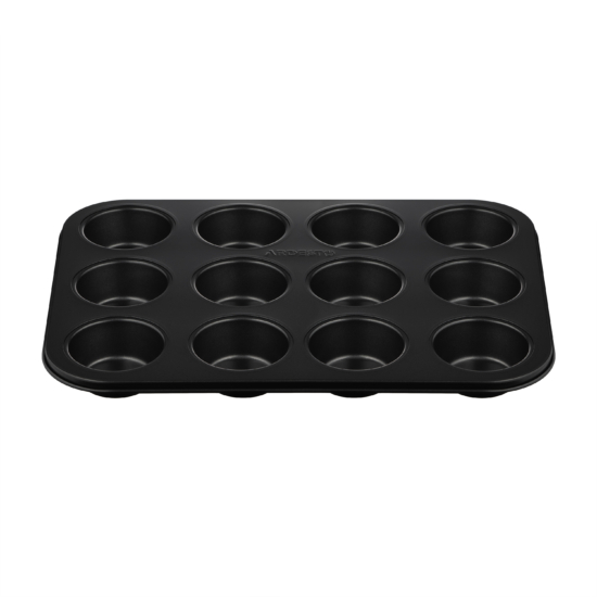 Muffin pan ARDESTO Gemini, 35×26.5x3cm, 12pcs, carbon steel, grey