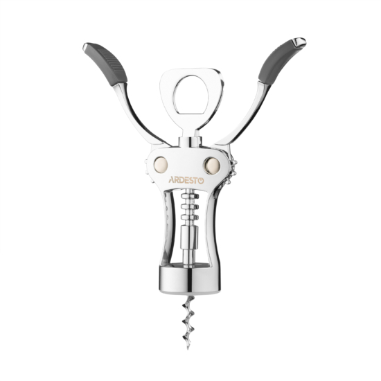 Wine opener ARDESTO Gemini 19cm, zinc alloy, plastic, thermoplastic rubber