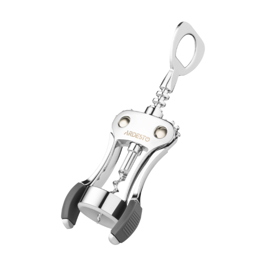 Wine opener ARDESTO Gemini 19cm, zinc alloy, plastic, thermoplastic rubber