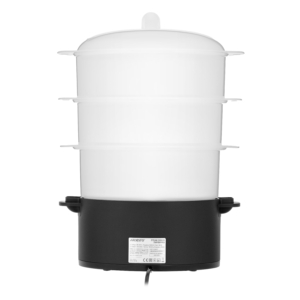 Пароварка ARDESTO 800Вт, чаша-3.4/3.4/3.4л, резервуар для воды -1л, механическое управл., 3 яруса, металл/пластик, черный