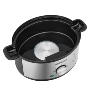Пароварка ARDESTO 800Вт, чаша-3.4/3.4/3.4л, резервуар для воды -1л, механическое управл., 3 яруса, металл/пластик, черный