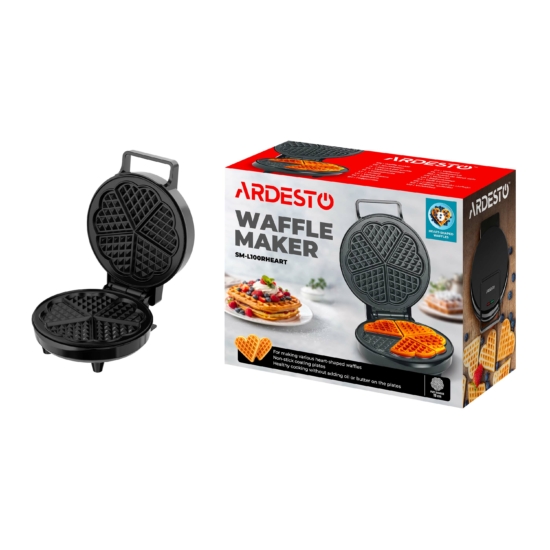 Waffle iron ARDESTO 1200W, device body-plastic, black