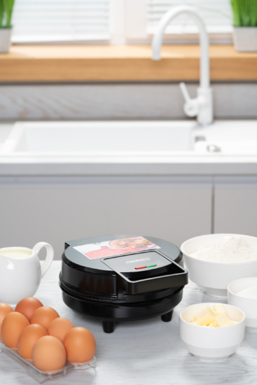 Waffle iron ARDESTO 1200W, device body-plastic, black