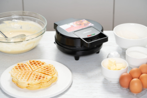 Waffle iron ARDESTO 1200W, device body-plastic, black