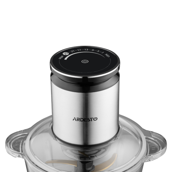 Shredder ARDESTO , 800W, bowl-3000ml, glass, stainless steel case, black