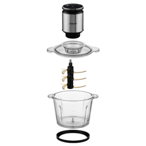 Shredder ARDESTO , 800W, bowl-3000ml, glass, stainless steel case, black