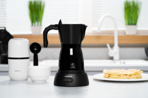 Coffee maker ARDESTO electric moka pot. 0.3l, ground, black