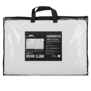 Подушка ортопедическая ARDESTO Sleepwell Warm&Cold 60х40х12см, прямоугольная, пена мемори, белый