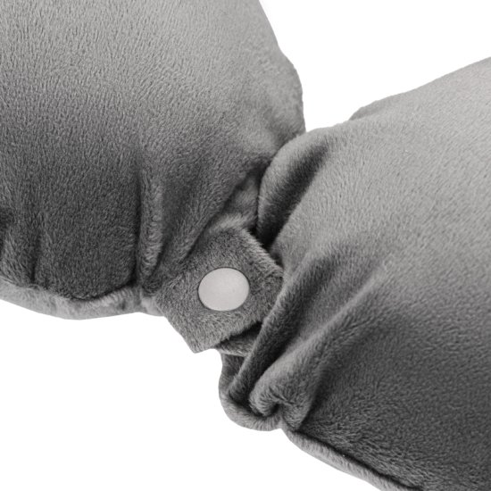 Orthopedic pillow ARDESTO Sleepwell Travel 31x28x10cm, for neck, memory foam, grey