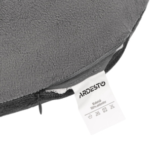 Orthopedic pillow ARDESTO Sleepwell Travel 31x28x10cm, for neck, memory foam, grey