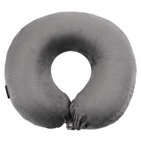 Orthopedic pillow ARDESTO Sleepwell Travel 31x28x10cm, for neck, memory foam, grey