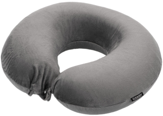 Orthopedic pillow ARDESTO Sleepwell Travel 31x28x10cm, for neck, memory foam, grey