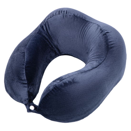 Orthopedic pillow ARDESTO Sleepwell Travel 27х24х14cm, for neck, memory foam, blue