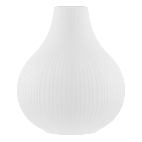 Vase ARDESTO Lucca 16.5х19.5cm, porcelain, white