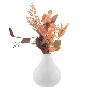 Vase ARDESTO Lucca 16.5х19.5cm, porcelain, white