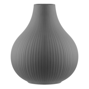 Vase ARDESTO Lucca 16.5х19.5cm, porcelain, gray