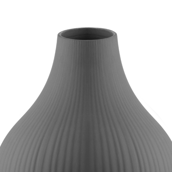 Vase ARDESTO Lucca 16.5х19.5cm, porcelain, gray