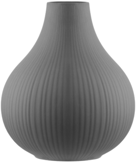 Vase ARDESTO Lucca 16.5х19.5cm, porcelain, gray