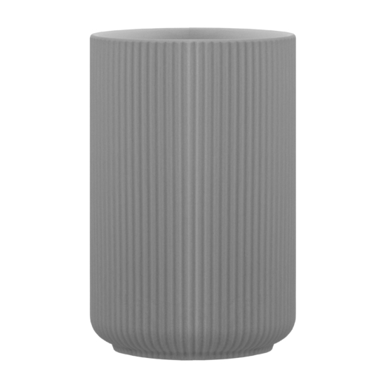 Vase ARDESTO Cremona 10х15.1cm, porcelain, gray