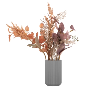 Vase ARDESTO Cremona 10х15.1cm, porcelain, gray