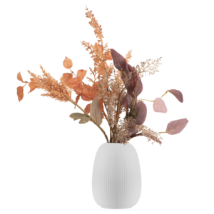 Vase ARDESTO Apulia 13.2х17.9cm, porcelain, gray