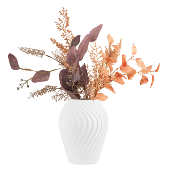 Vase ARDESTO Trento 15.5х20cm, porcelain, white