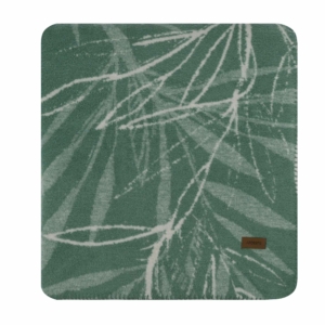 Blanket ARDESTO  Leonardo 150х200cm, 50% cotton, 30% polyester, 20% acrylic, leaves, green