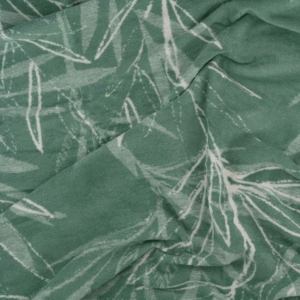 Blanket ARDESTO  Leonardo 150х200cm, 50% cotton, 30% polyester, 20% acrylic, leaves, green