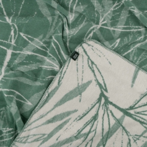 Blanket ARDESTO  Leonardo 200х220cm, 50% cotton, 30% polyester, 20% acrylic, leaves, green