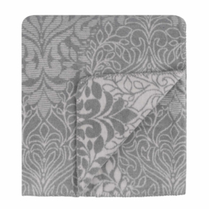 Blanket ARDESTO  Leonardo 200х220cm, 50% cotton, 30% polyester, 20% acrylic, monogram, grey