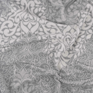 Blanket ARDESTO  Leonardo 200х220cm, 50% cotton, 30% polyester, 20% acrylic, monogram, grey
