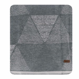 Blanket ARDESTO  Leonardo 150х200cm, 50% cotton, 30% polyester, 20% acrylic, geometry, grey